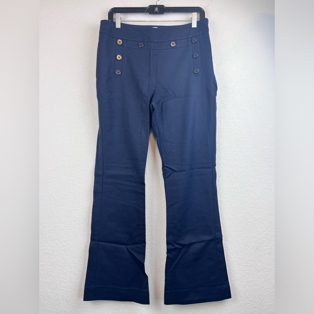 Cabi Mariner Sailor Buttons Side Zipper Dress Pants Size 8